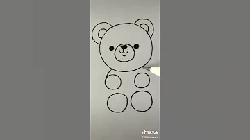 كيفية رسم الدب 