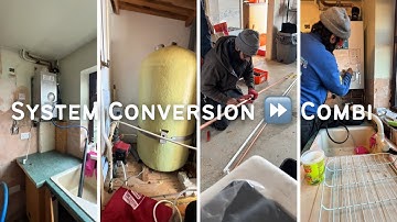 💯 System Boiler Conversion To Combi ⏩ Day 1️⃣