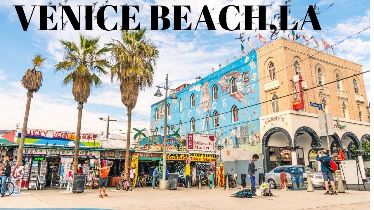 WALKING FROM VENICE BEACH TO SANTA MONICA PIER IN LOS ANGELES 