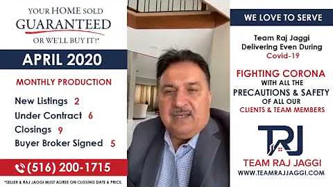 Team Raj Jaggi Long Island - APRIL 2020