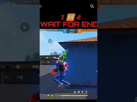 1vs4 khtrnak game play 😱free fire 🔥video one sot #short #viralvideo