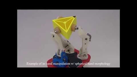 Advances in design for in-hand manipulation