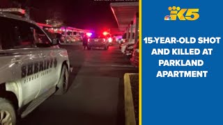 15-year-old killed in shooting at Parkland apartment Saturday night