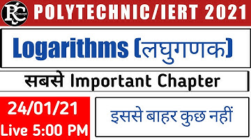Logarithms Complete Study With Important Questions.