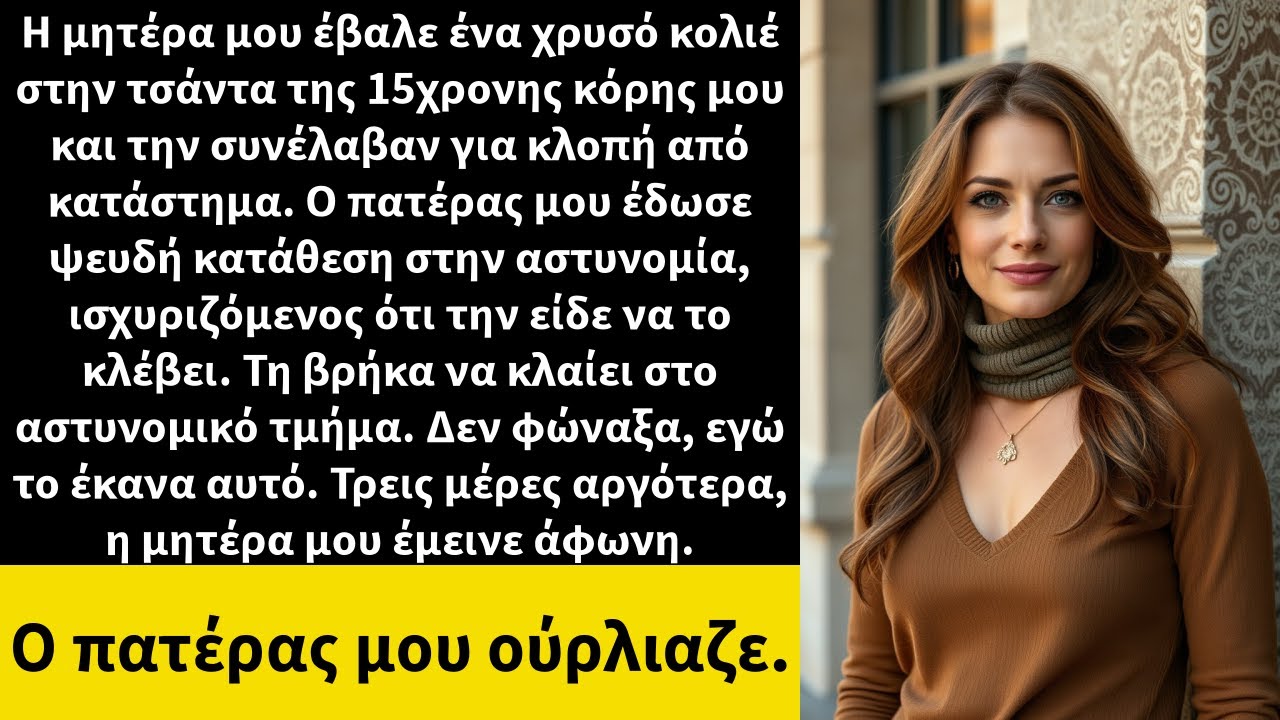 Η μητέρα μου έβαλε ένα χρυσό κολιέ στην τσάντα της 15χρονης κόρης μου και την συνέλαβαν για κλοπή