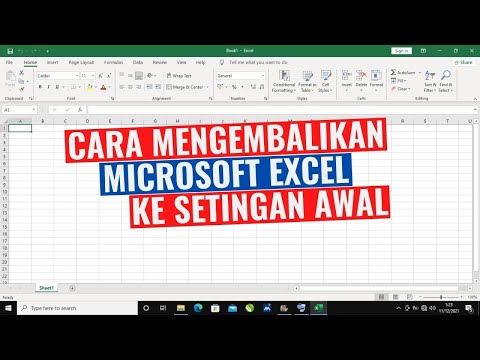 Video: Bagaimanakah cara menukar tetapan lalai dalam Excel 2016?