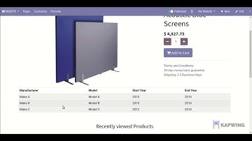 Auto Parts Website - Advance v14 Odoo