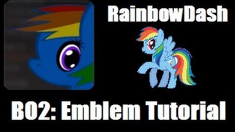 BO2: Rainbow Dash Pony Emblem (Tutorial)