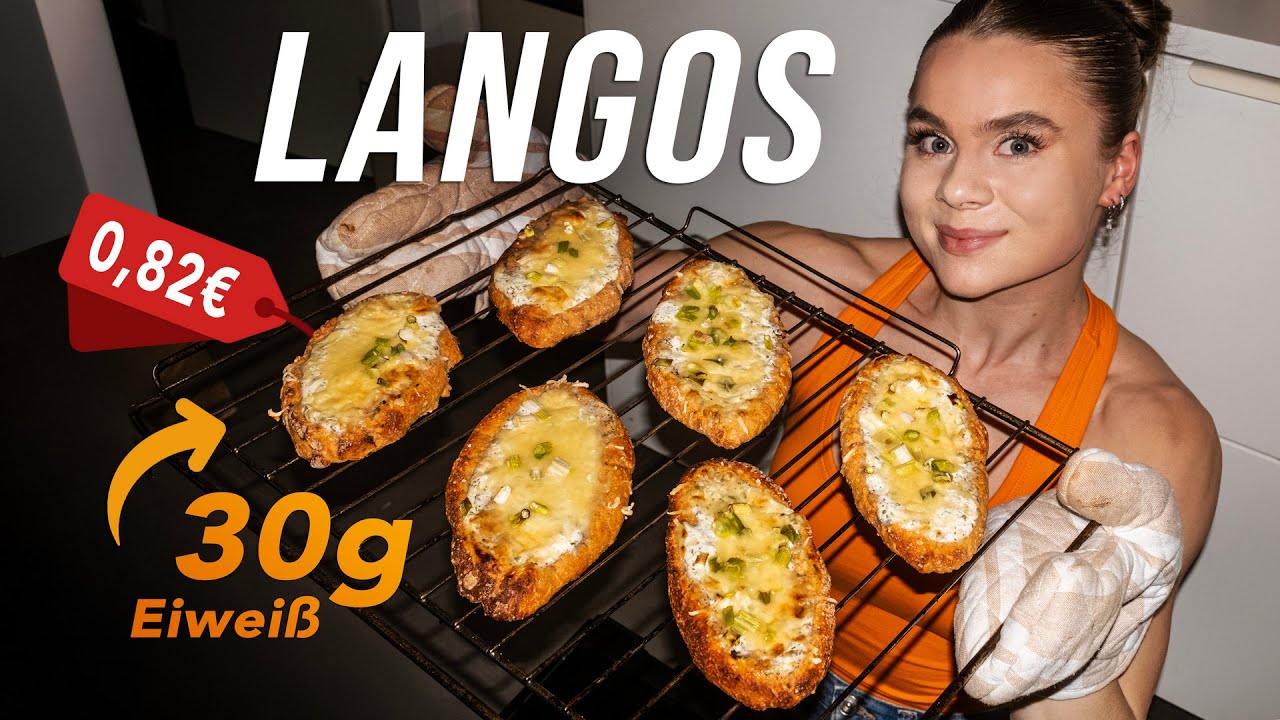 0,82€ für 30g Eiweiß: knusprige Langos aus dem Backofen