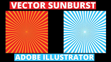 How To Make a Vector Sunburst Quickly and Easily - Create Background - illustrator tutorial