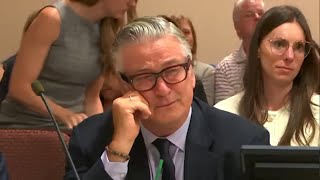 Alec Baldwin breaks down in tears as judge dismisses "Rust" manslaughter case