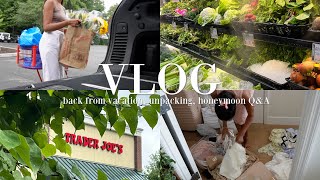 VLOG: Back from Vacation, Unpacking, Trader Joe’s Haul + Honeymoon Q&A by Nathalie Fischer 10,411 views 8 months ago 19 minutes