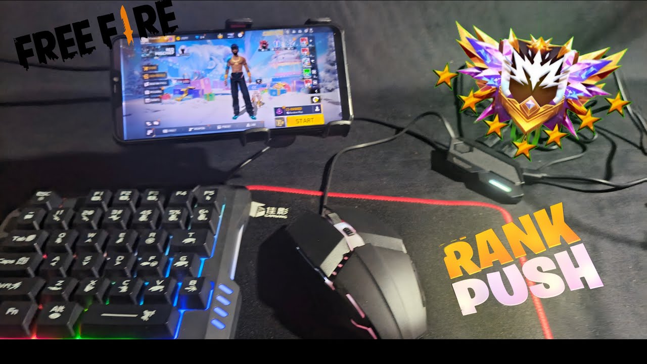 ‎🔥 Keyboard & Mouse FF Mobile gaming setup 📲🖱️⌨️| 9XPRO| 
