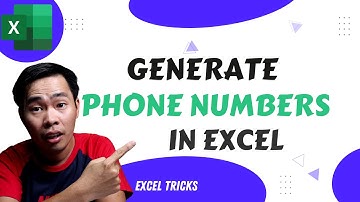 Random Phone Number Generator in Excel | Excel Hack