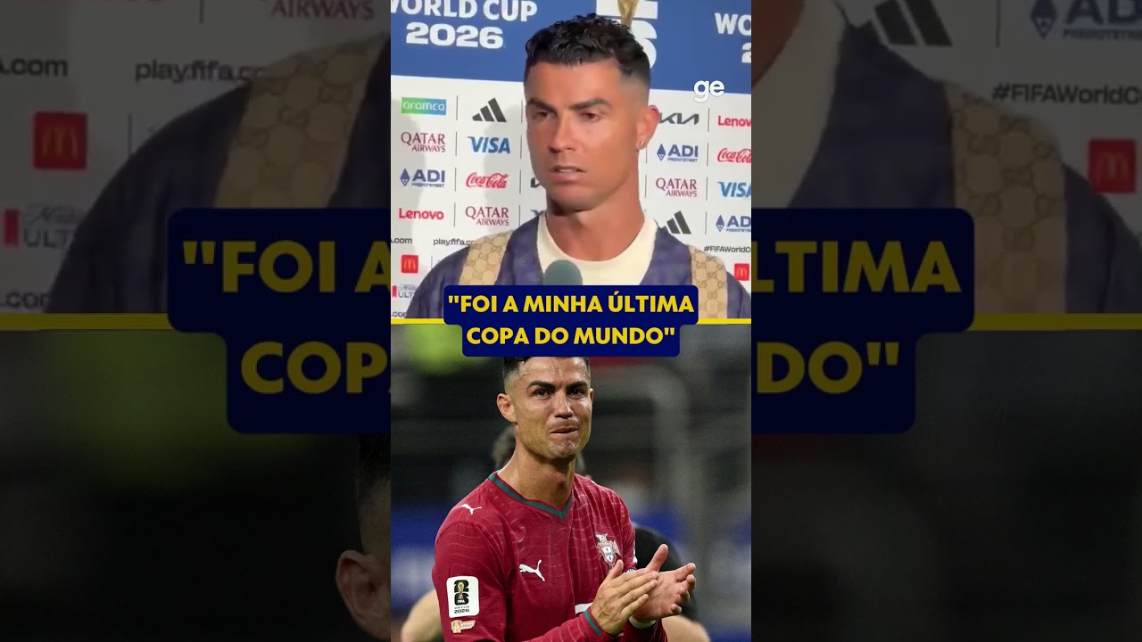 CR7: "FOI MINHA ÚLTIMA COPA DO MUNDO" | #shorts | Copa do Mundo 2026 | ge.globo