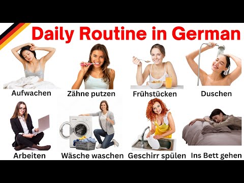 Daily Routines in German | Daily Routines Vocabulary | Learn German | German Vocabulary