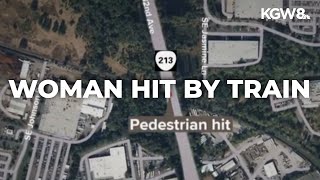 Woman dies after being hit by Amtrak train in Clackamas
