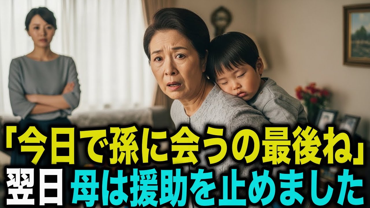 「今日で孫とは終わりです」──嫁の宣告に、私は母親を静かにやめました