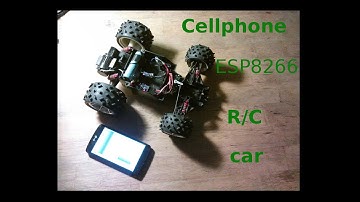 Cellphone controlled R/C car - ESP8266 - RoboRemo