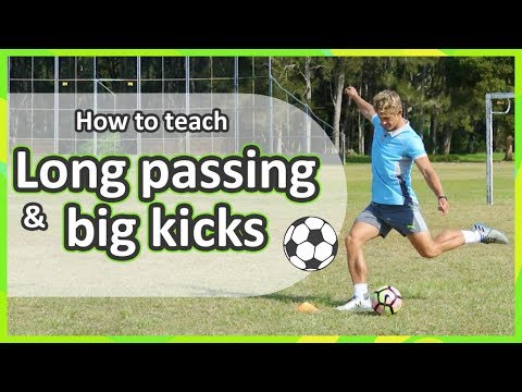 Pairs: Long passing & big kicks | Soccer skills in PE (grade K-6) Instructional Video