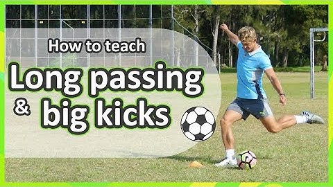 Pairs: Long passing & big kicks | Soccer skills in PE (grade K-6)