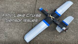 First FPV Flight with the Updated V-Tail Pusher - Sensor Issues over the Lake