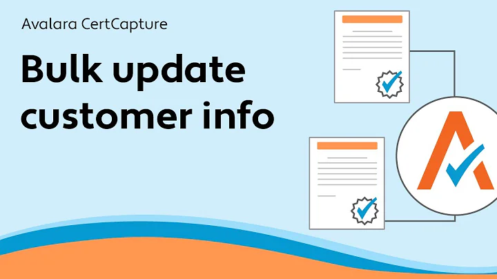 Bulk update customer info - CertCapture