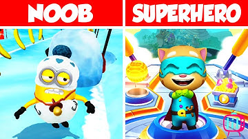 NOOB vs SUPERHERO | Hero dash vs Minion Rush game play | android ios gameplay 1080p 60fps landscape