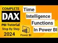 Time Intelligence DAX Tutorial - 1 | Power BI | Create Calculated Columns and Measures | 2024