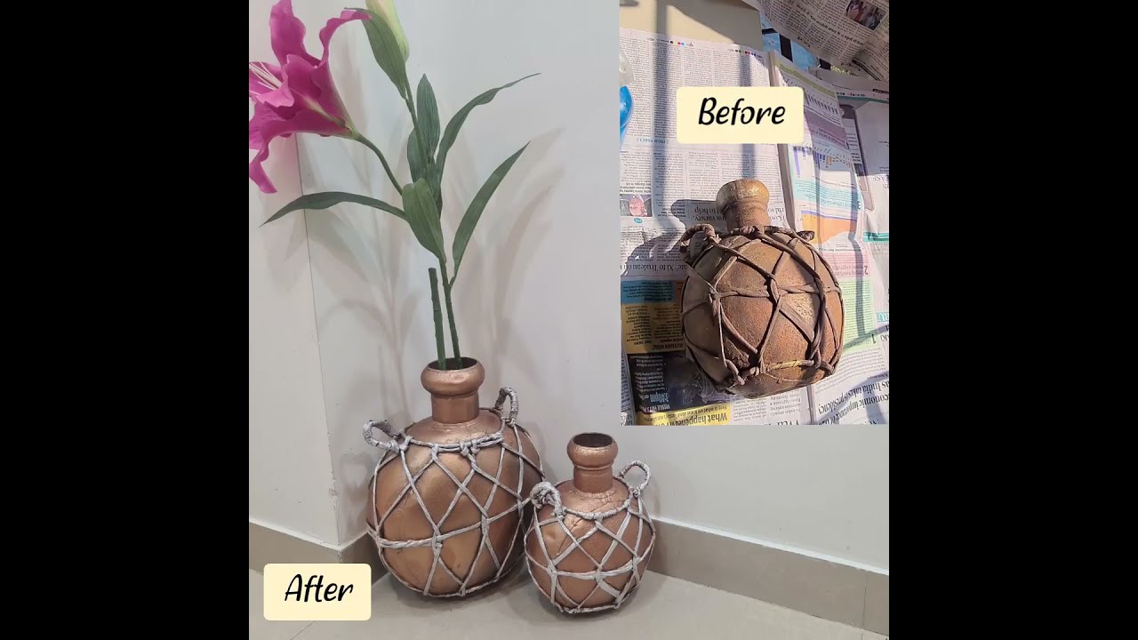 DIY|Restoration of old vase|restore your old vase |DIY ideas for restoring  your old vases
