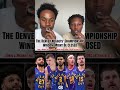 After losing to the short handed Twolves, this could seriously be the end of the Denver Nuggets