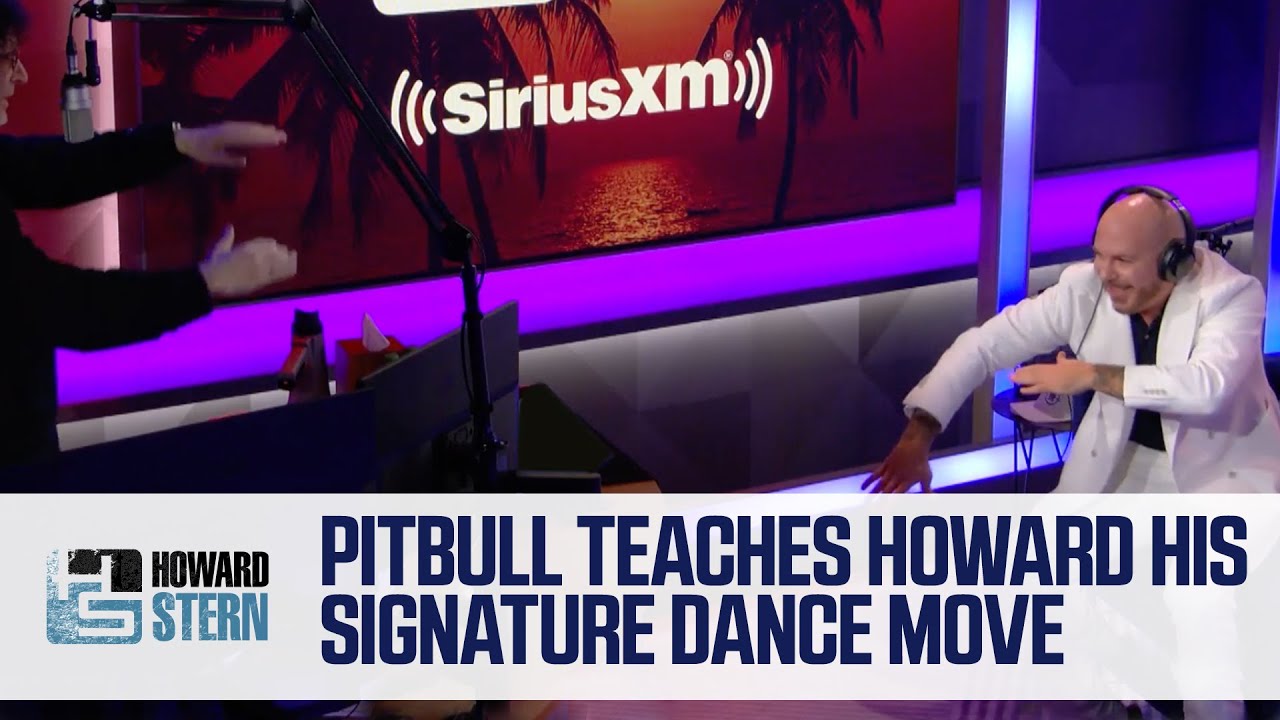 Pitbull Teaches Howard Stern His Signature Dance Move