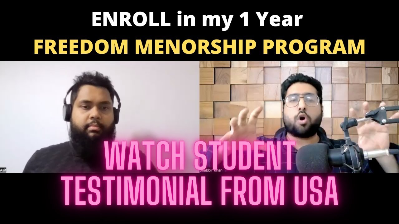 Student Testimonial | 1 Year Freedom Mentorship Coaching Program - YouTube