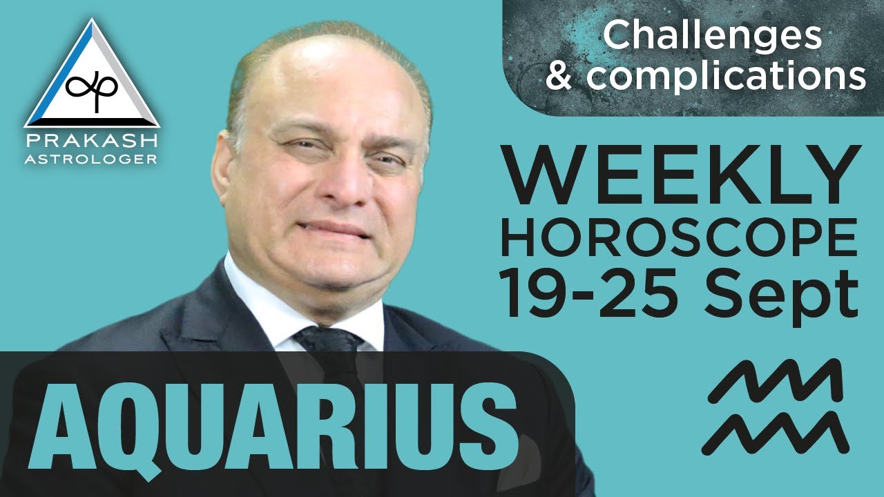Aquarius Weekly Horoscopes Video For 19th September 2022 Preview