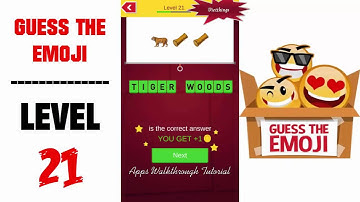 Guess The Emoji Level 21 - All Answers - Walkthrough ( By GMonks Entertainment )