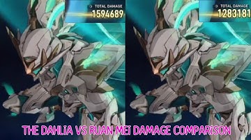 V1 E2 Firefly x The Dahlia or Ruan Mei Showcase Comparison Honkai Star Rail