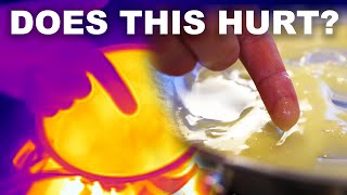 How cooks put their fingers in hot sauce without burning themselves