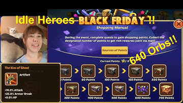 Idle Heroes: PO Black Friday Event 2019 - 640 Orbs!! - Aureolin Heartrate Gaming