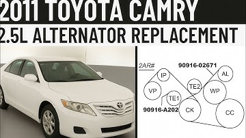 2011 Toyota Camry 2.5L Alternator Replacement