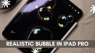 Drawing Realistic Colorful Bubble in PROCREATE with iPad Pro