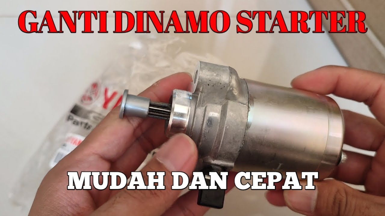 CARA MENGGANTI DINAMO STARTER MOTOR YAMAHA VIXION OLD MUDAH DAN CEPAT