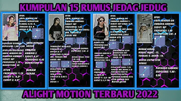TUTORIAL RUMUS JEDAG JEDUG ALIGHT MOTION TERBARU VIRAL TIKTOK | RUMUS JJ AM MUDAH VERSI 4.0.4