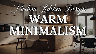 Warm Minimalism: Modern Kitchen Design for Cozy Simplicity
