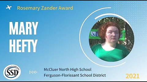 Mary Hefty, Rosemary Zander Award (2021)