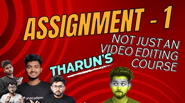 My 1st Assignment of @TharunSpeaks