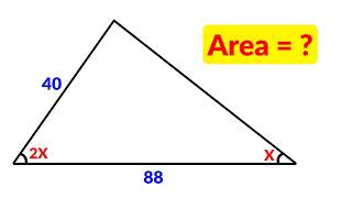 Can you find the area of the triangle?