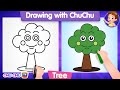 How to Draw a Tree? - More Drawings with ChuChu - ChuChu TV Drawing for Kids Easy Step by Step