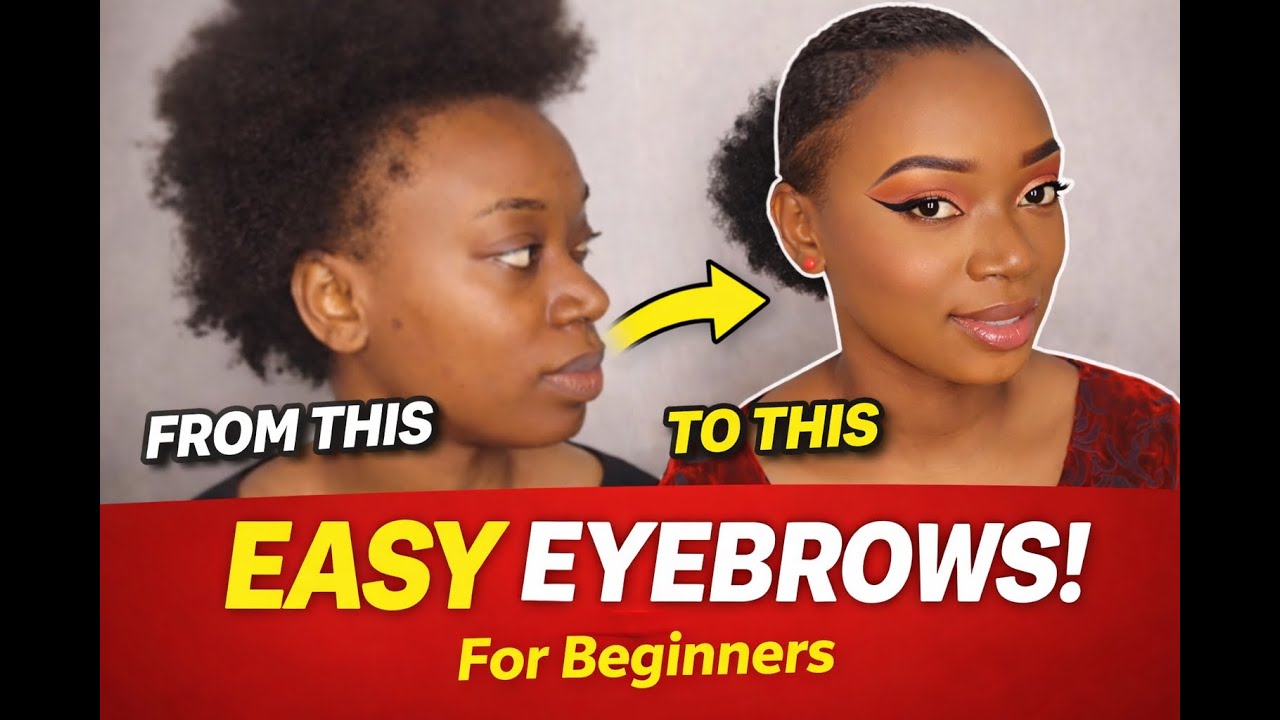 VERY EASY BEGINNERS EYEBROWS / MAKEUP TUTORIAL.