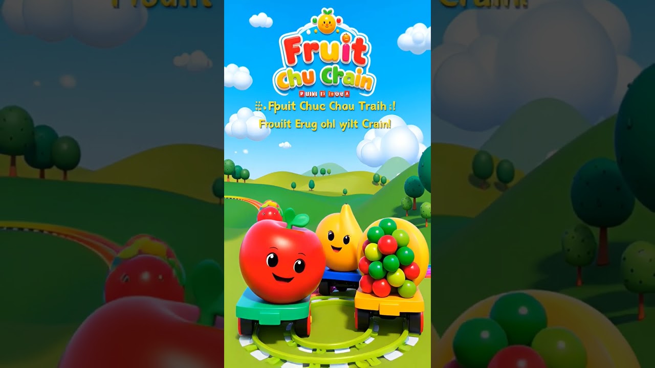 Fruit Train Cartoon  