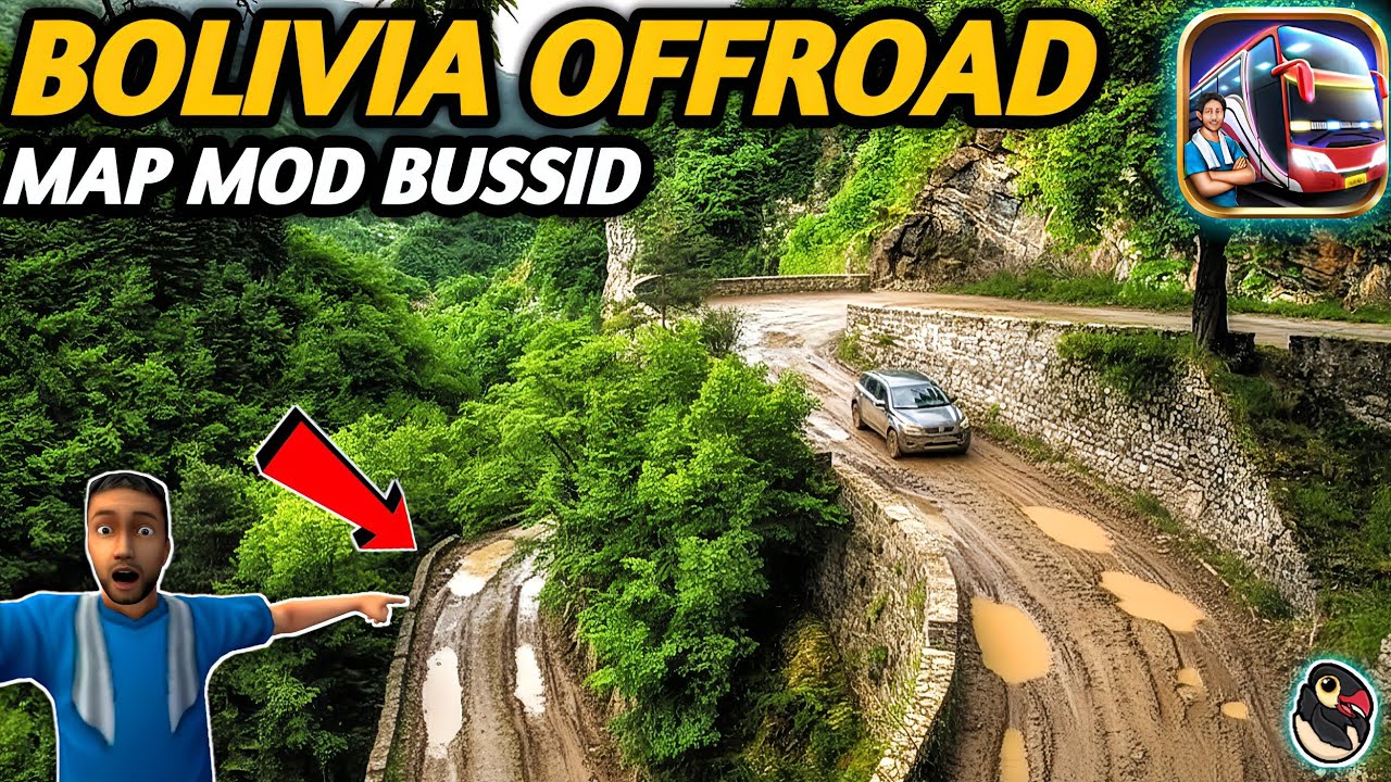 DOWNLOAD! 🔥 New BOLIVIA Mud Offroad Map Mod For Bus Simulator Indonesia।Bussid Mod Map 4.3.3